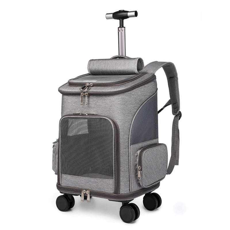 Cat Backpack converts to a Trolley on wheels Portable Foldable - The Sun Seekers Store