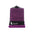 Zipsoft purple microfiber beach towel in mesh travel pouch.