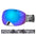 UV proof ski goggles with TPU and polycarbonate lenses for skiing and snowboarding.