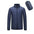 Men's winter jacket, lightweight and hooded, in navy, featuring long sleeves and polyester filling.