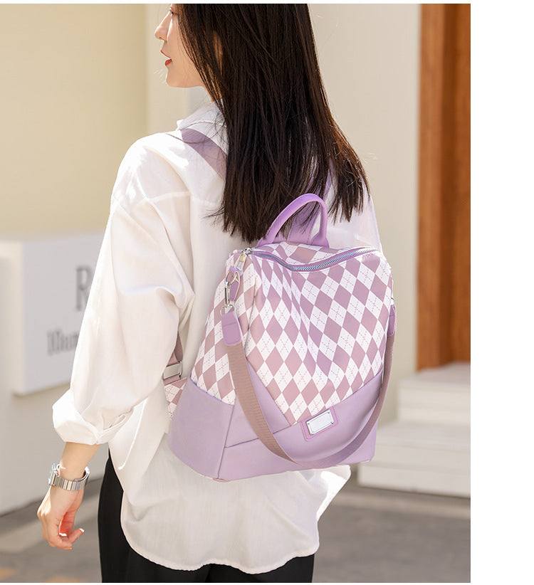 Chequered Waterproof & Lightweight Backpack