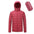 Men's lightweight hooded winter jacket in red, comfortable nylon fabric with polyester fill.