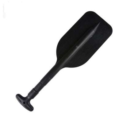 Retractable aluminum alloy paddle with durable PVC blade, suitable for boats and kayaks.