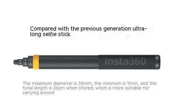 Ultra-long selfie stick with 360-degree follow-up, 3m maximum length.