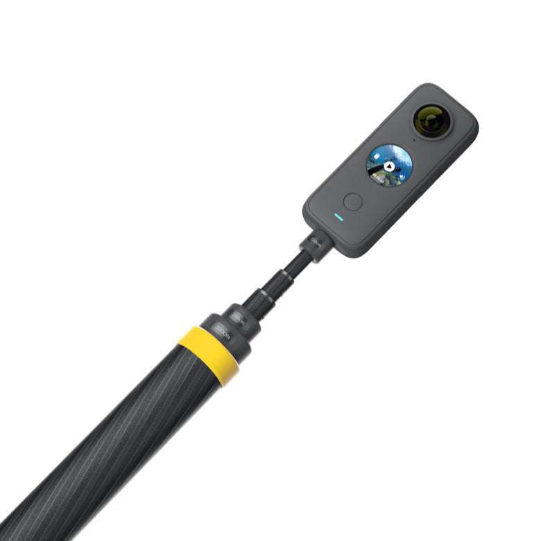 Ultra long selfie stick with 360° follow and 3m extension.