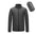 Lightweight and hooded men's winter jacket with polyester filling.