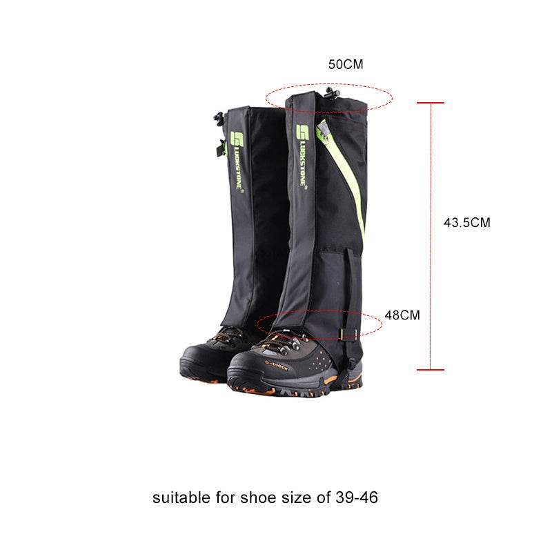 Kids' moisture-proof ski leggings, three-dimensional fit, nylon taslon, waterproof, for shoe sizes 32-37.